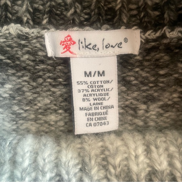 Like Love Cowl neck Cozy stylish Tunic in shades of grey - Picture 6 of 8